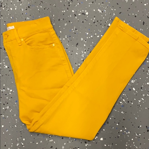Mustard Yellow Tory Burch Jeans - Picture 4 of 9